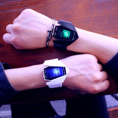 South Korea ulzzang luminous LED Harajuku trend student fashion multifunctional electronic watch sports men and women lovers