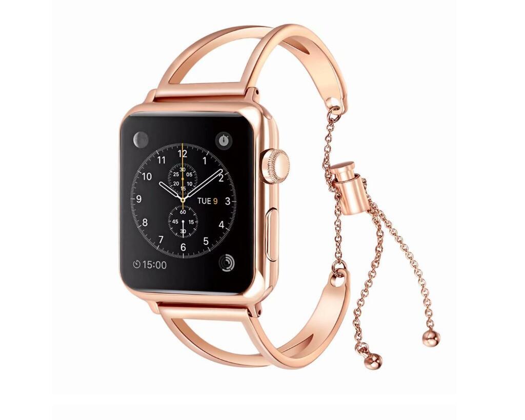 Compatible with Apple, Watch Bands Adjustable Stainless Steel Strap / iWatch series 3 2 1 (38mm/42mm)