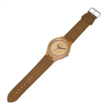 Crafted Wood & Leather Couple's Watch