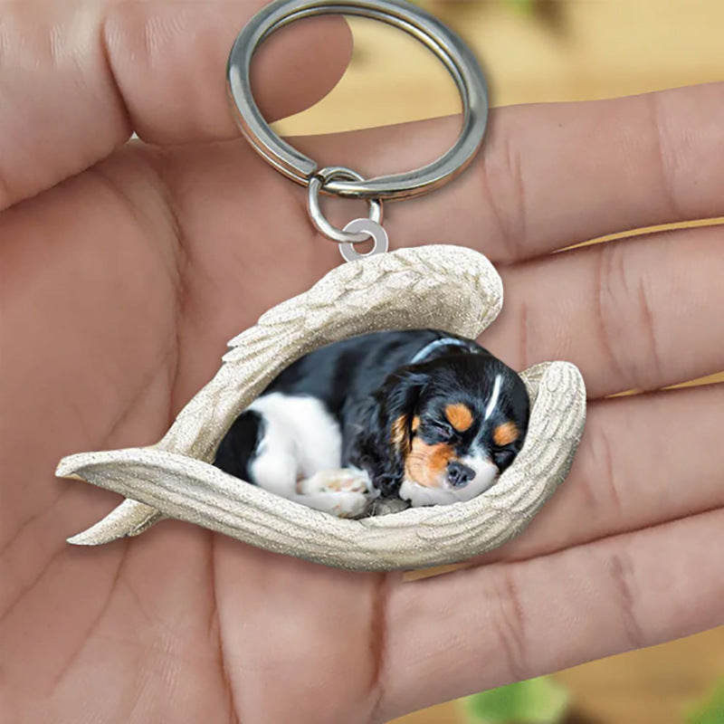 Acrylic Creative Cute Dog Animal Keychain