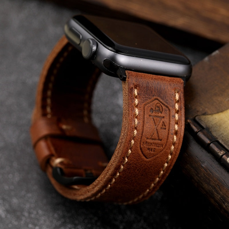 Straight Interface Handmade Vintage Leather Strap