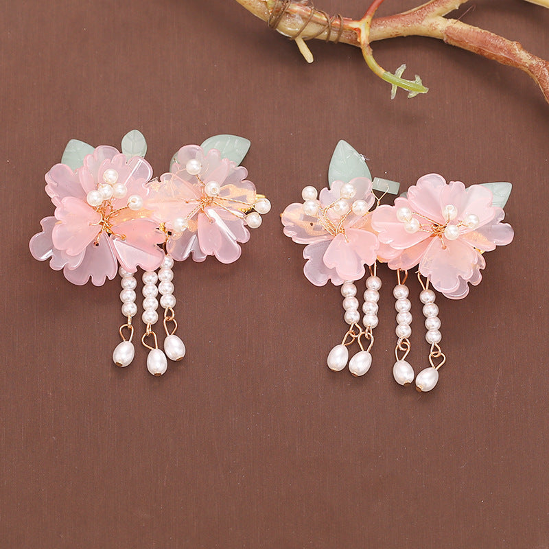 Headdress Hair Plug Fringed Hairpin Full Set Step Rock