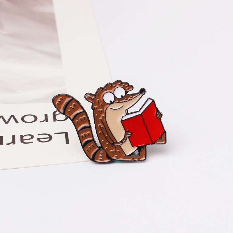 Creative Cartoon Squirrel Metal Brooch