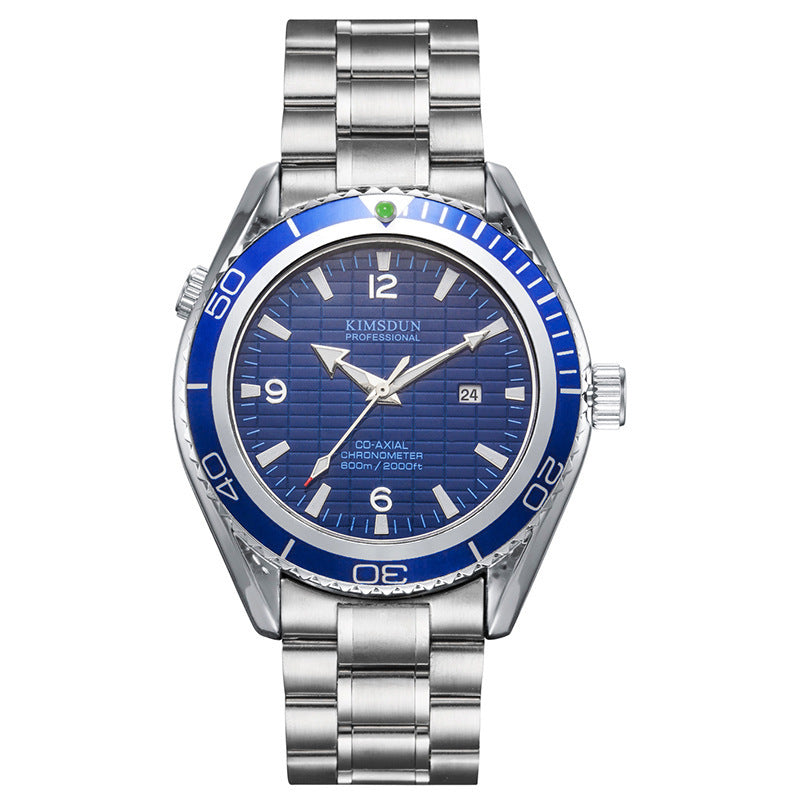 Fashion Stainless Steel Quartz Watch With Calendar