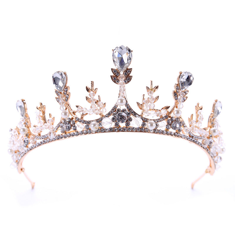 Auspicious Wheat Ear Handmade Bridal Diamond Crown