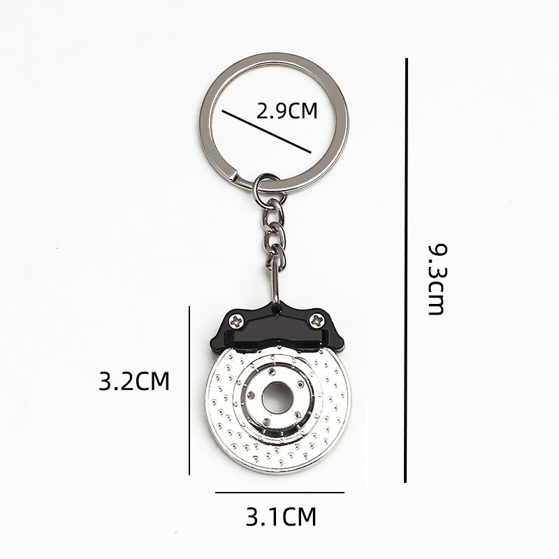 Home Rotating Brake Disc Shape Keychain