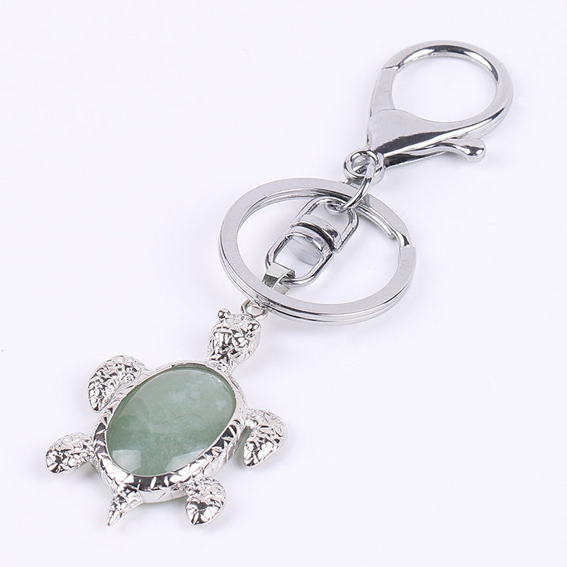 Natural Stone Crystal Key Chain