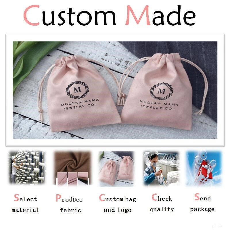 Custom Jewelry Gift Bags Customized Drawstring Pouch In Any