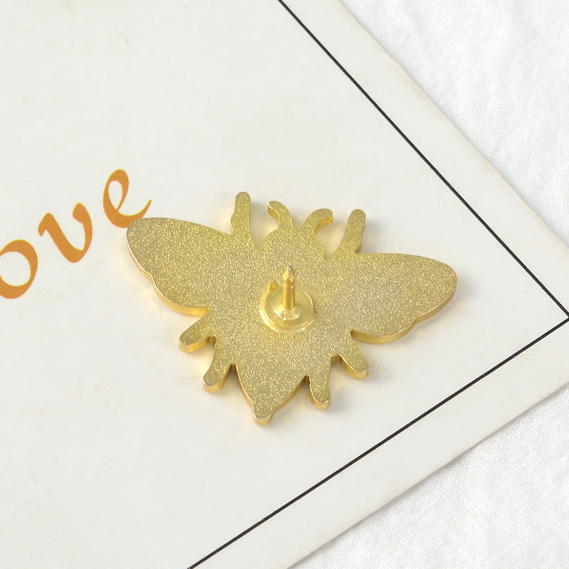 Cartoon Creative Cute Bee Enamel Alloy Brooch Pin