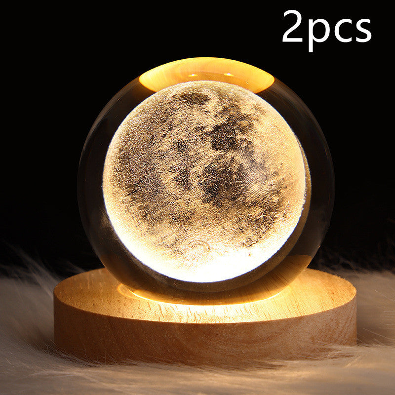 3D Crystal Ball LED Night Light