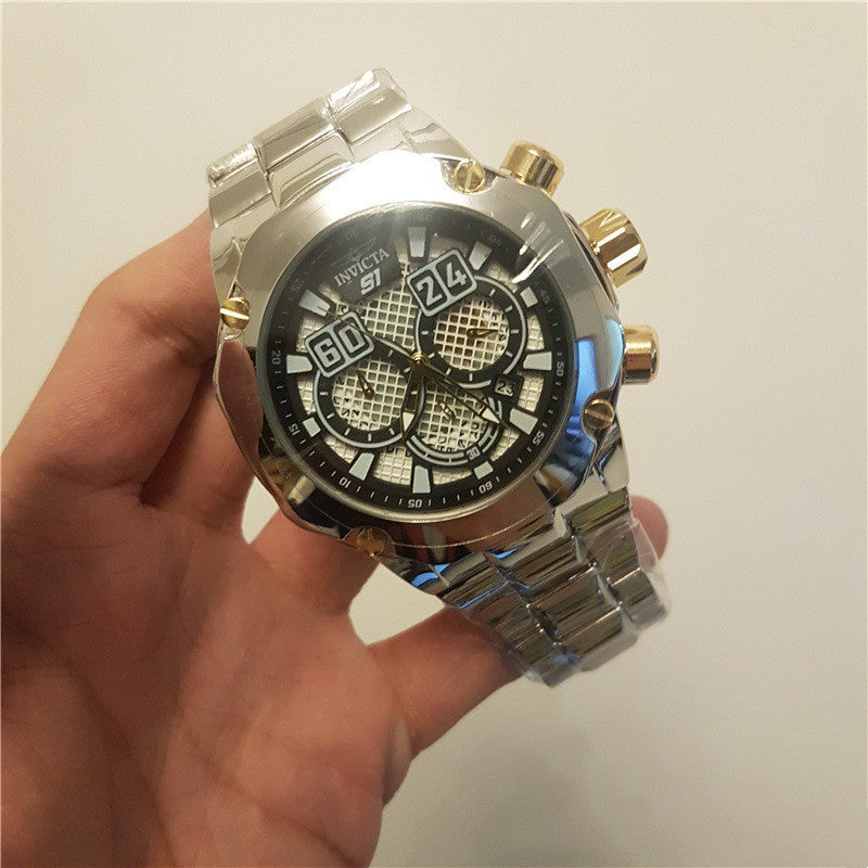Full Function Quartz Steel Band Watch