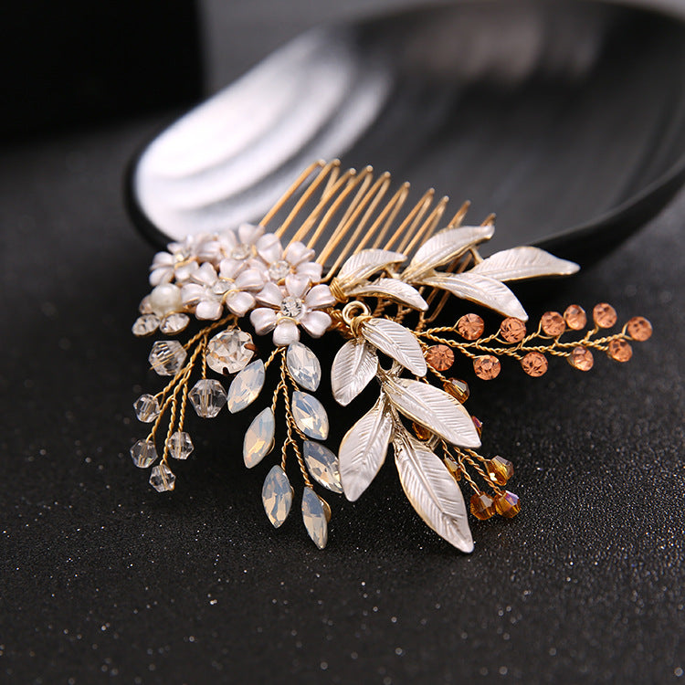 New Handmade Hairband Gold Leaf Headdress Bridal Hair Accessories Bridal Jewelry