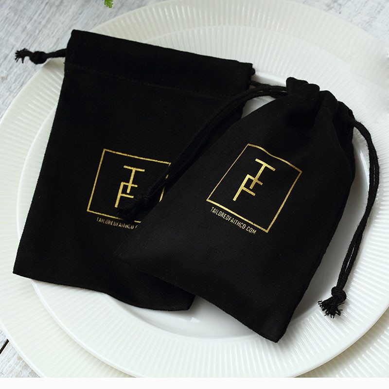 Flannel Drawstring Storage Bag