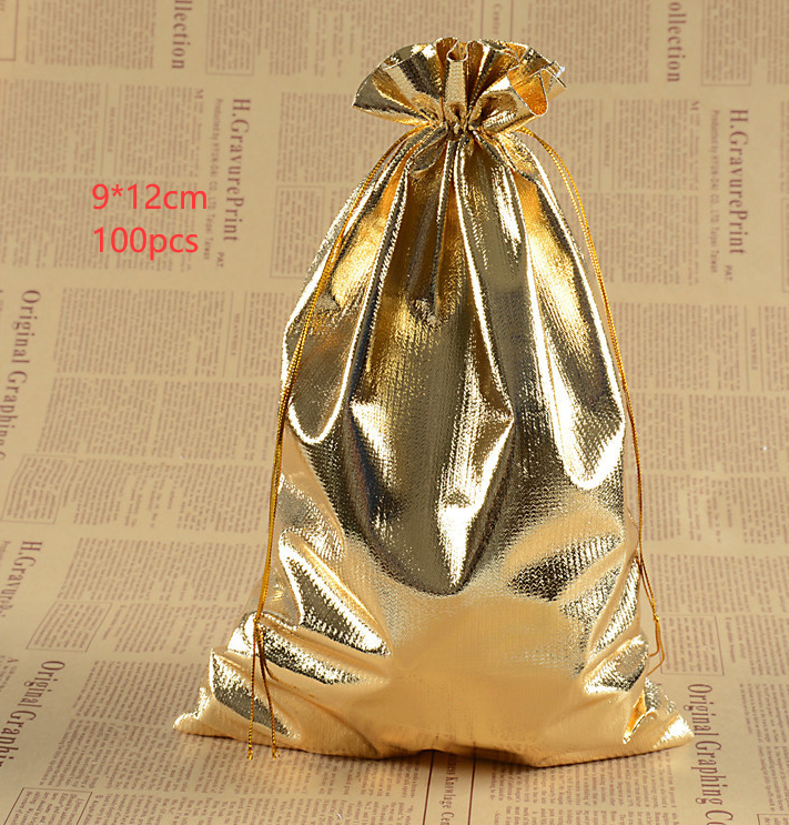 Hot stamping drawstring jewelry packaging bag