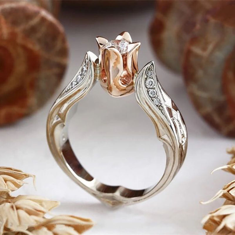 Flower Separation Simulation Diamond Ring