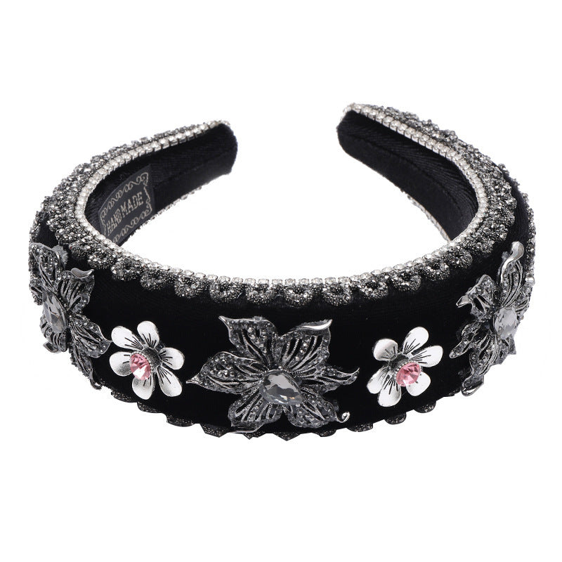 Baroque Color Full Diamond Temperament Versatile Headband