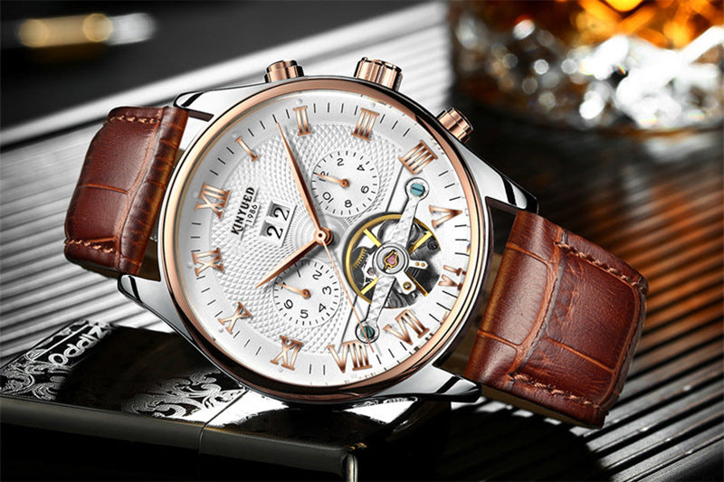 Automatic Hollow Tourbillon Mechanical Watch Men