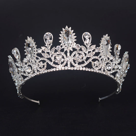 HG584 Princess Royal Crown sunflower bride Crystal Crown wedding party fast selling