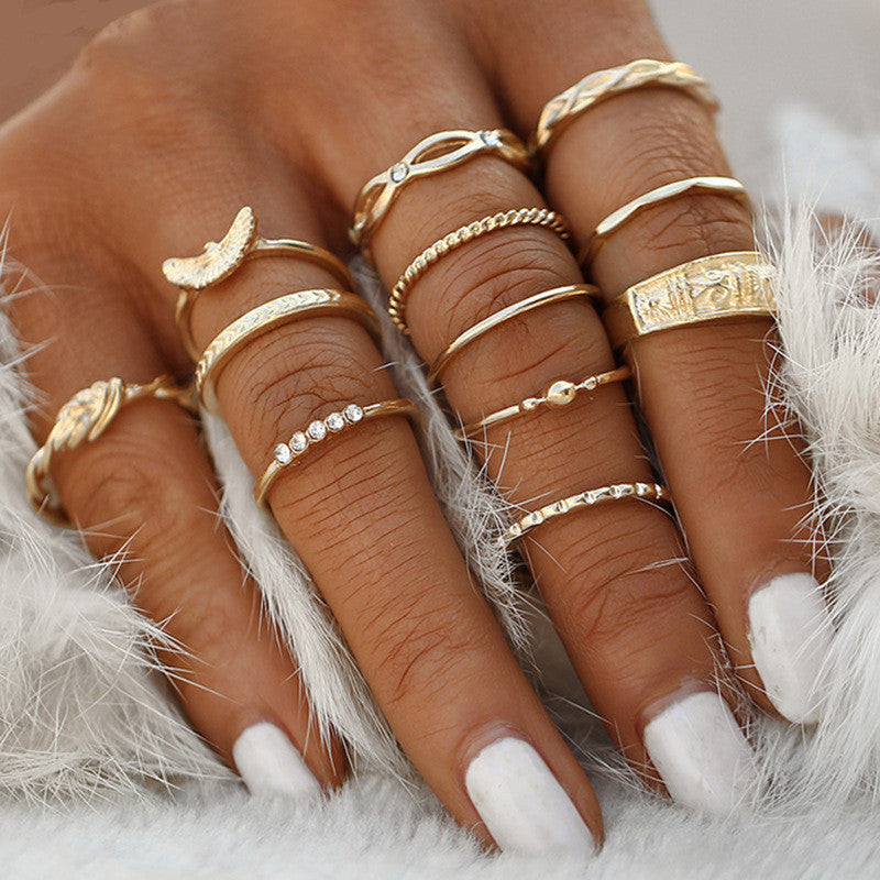 Retro women's joint ring ring set