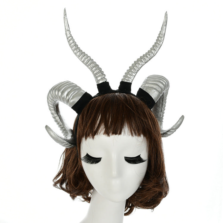 Simulation sheep horn horn headdress