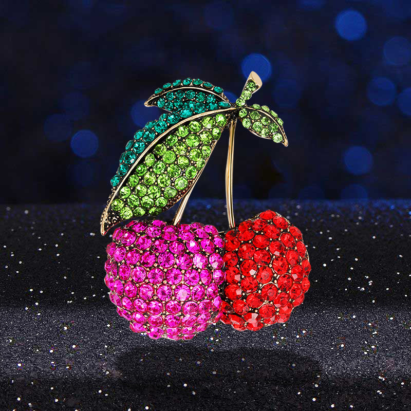 Women's Fashionable All-match Cherry Brooch