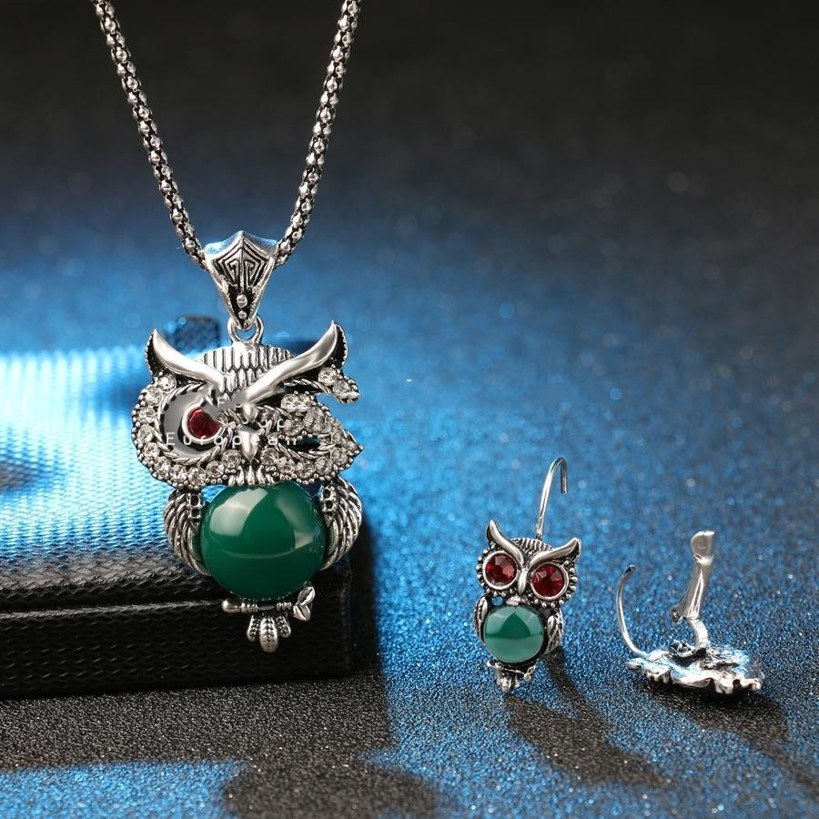 Creative Owl Jewellery Sets Necklaces Earrings Women Necklace