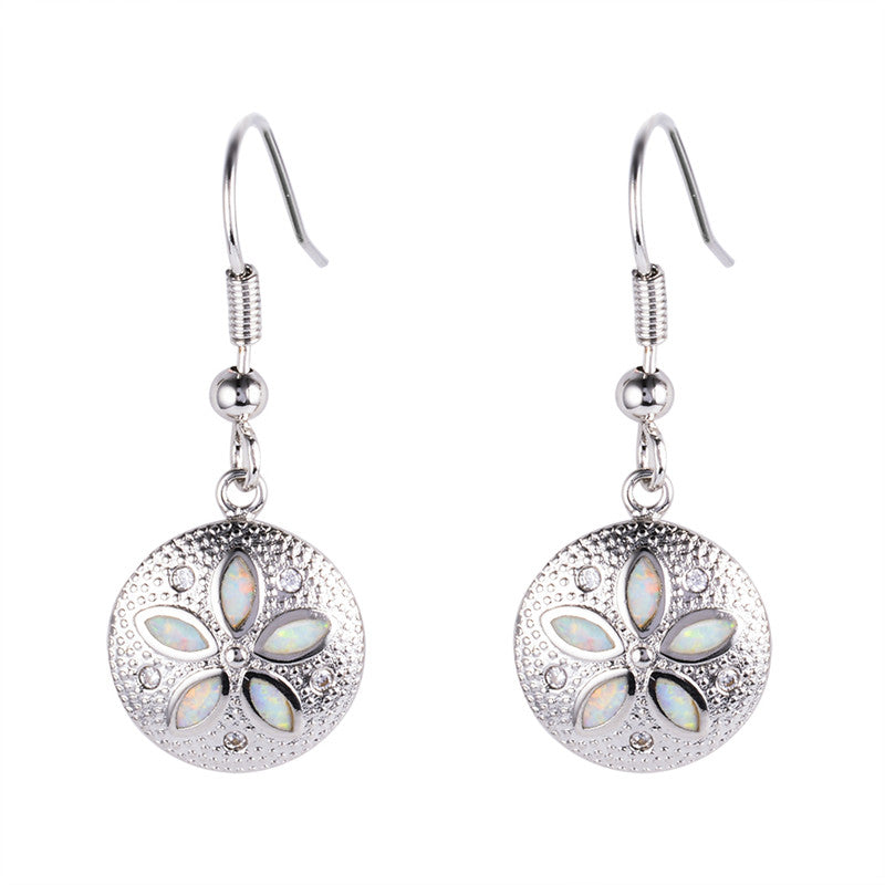 S925 sterling silver flower type ladies pendant earrings