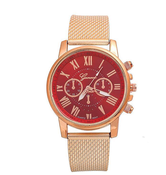 PVC multi-color face bracelet watch Roman digital face quartz watch WISH hot sale ladies Geneva watch