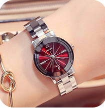 Stainless steel steel quartz watch