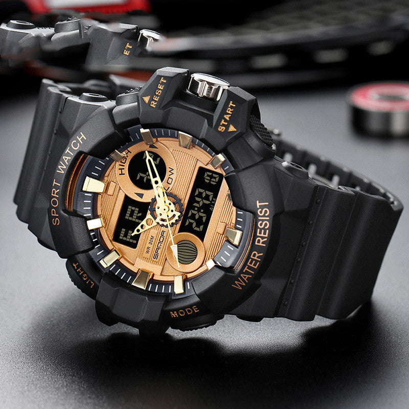 Fashion sports waterproof men's electronic watch