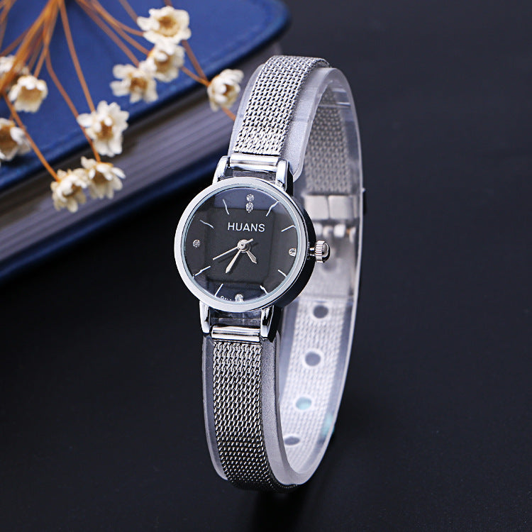 Korean fashion ladies watch small diamond bracelet watch fine quartz watch head of non mechanical exquisite watches