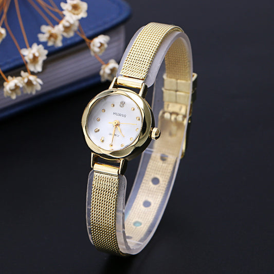 Korean fashion ladies watch small diamond bracelet watch fine quartz watch head of non mechanical exquisite watches