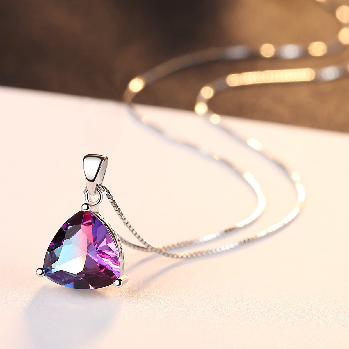 Elegant 925 Sterling Silver Pendant Necklace