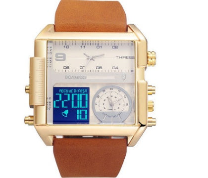 Men's Military Chronograph Dual Display Watch