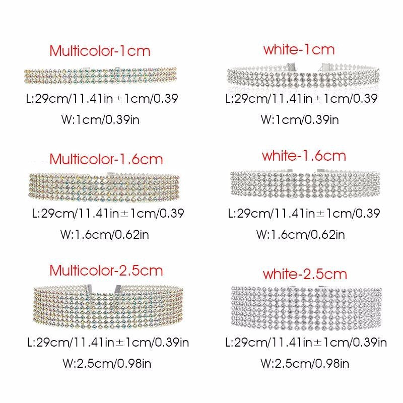 Fashion Women Full Crystal Rhinestone Choker Necklace Wedding Jewelry Chokers Necklaces for Women