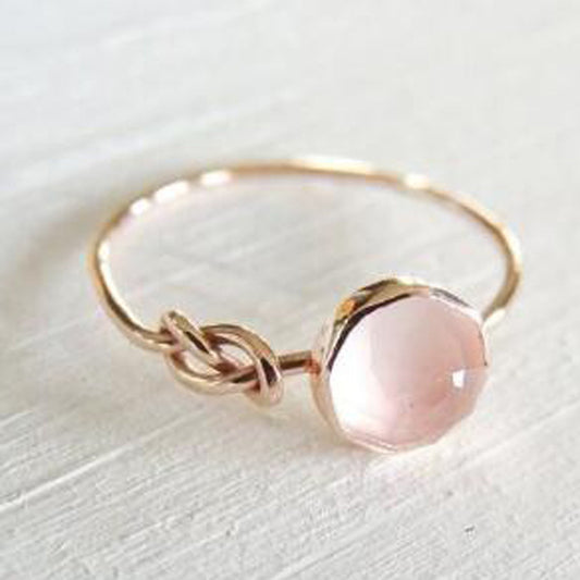 Pink gemstone ring