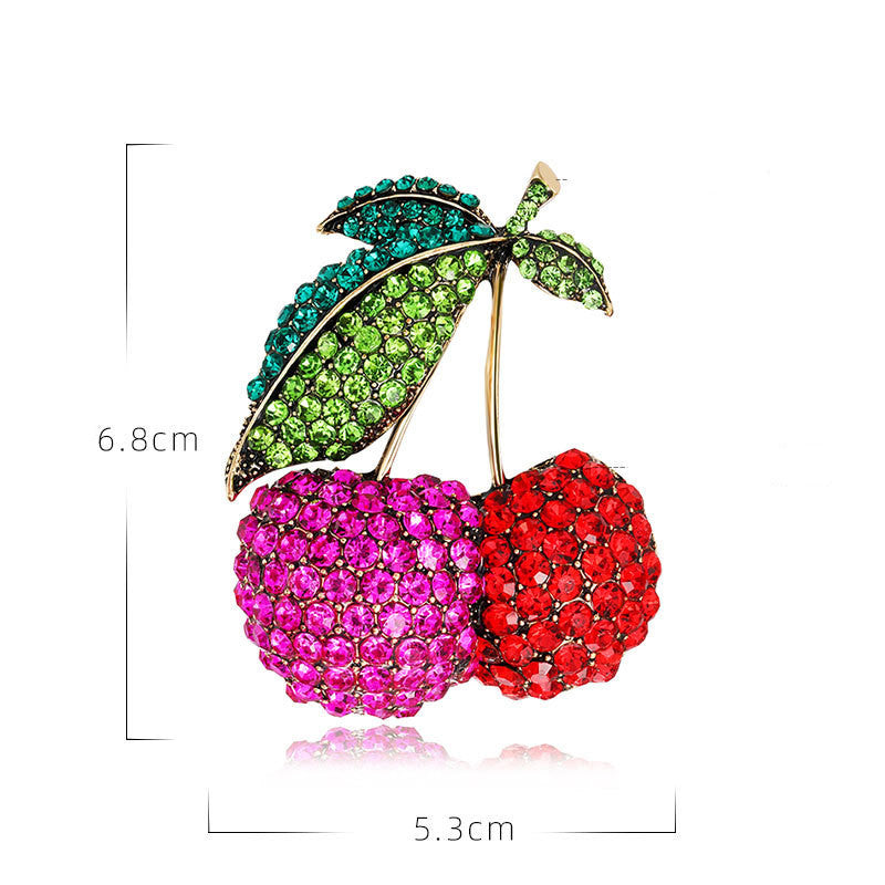 Women's Fashionable All-match Cherry Brooch