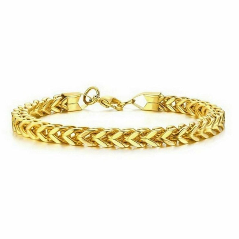 Stylish Stainless Steel Link Chain Bracelet for Men