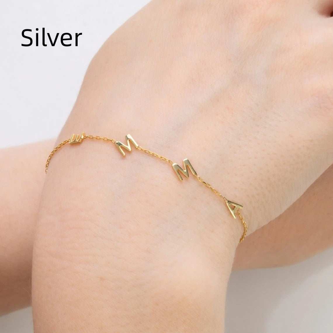 Custom Initial Heart Bracelet