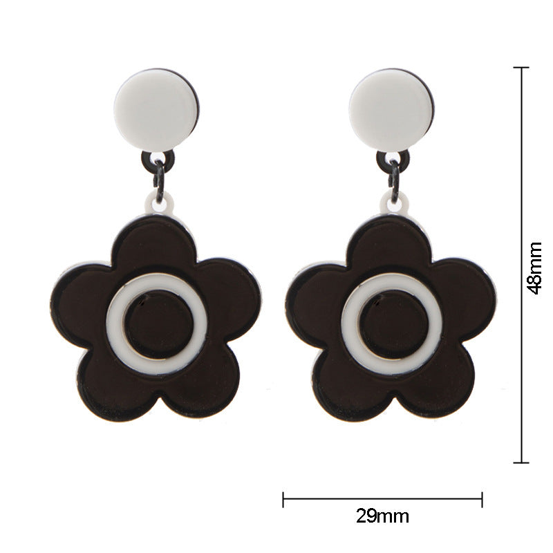 Korean Style Korean Flower Female Korean Style Earrings Exclusively For Fashionable Flowers