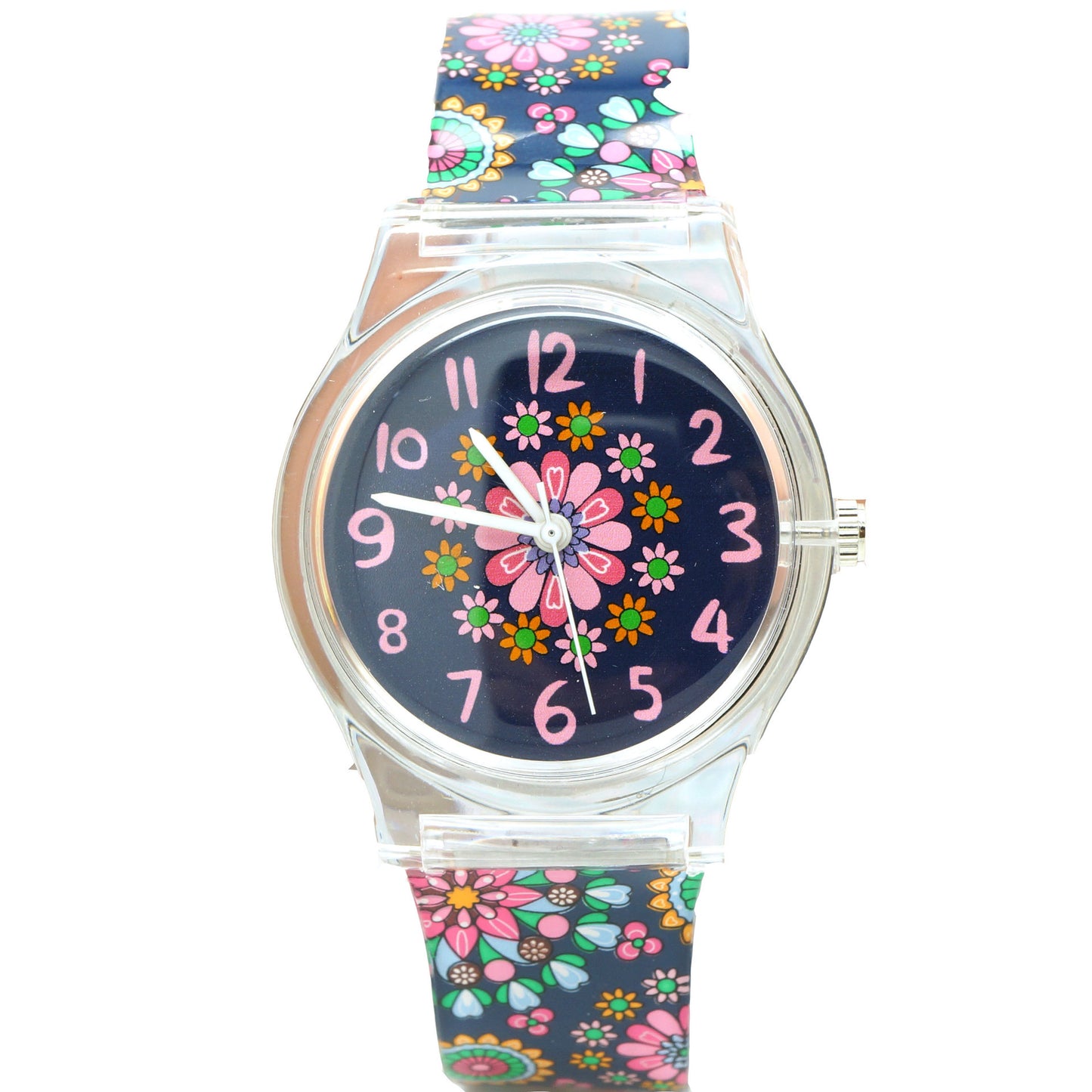 Floral quartz watch