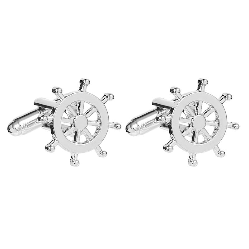 New Men's Sailing Personality Rudder Cufflinks