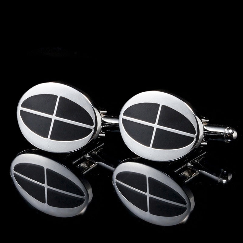 Square Men's Cufflinks Spot Simple French Cuff Buttons