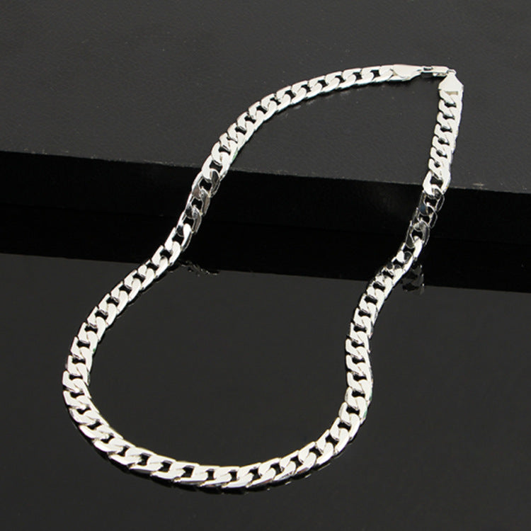 men's flat side NK necklace