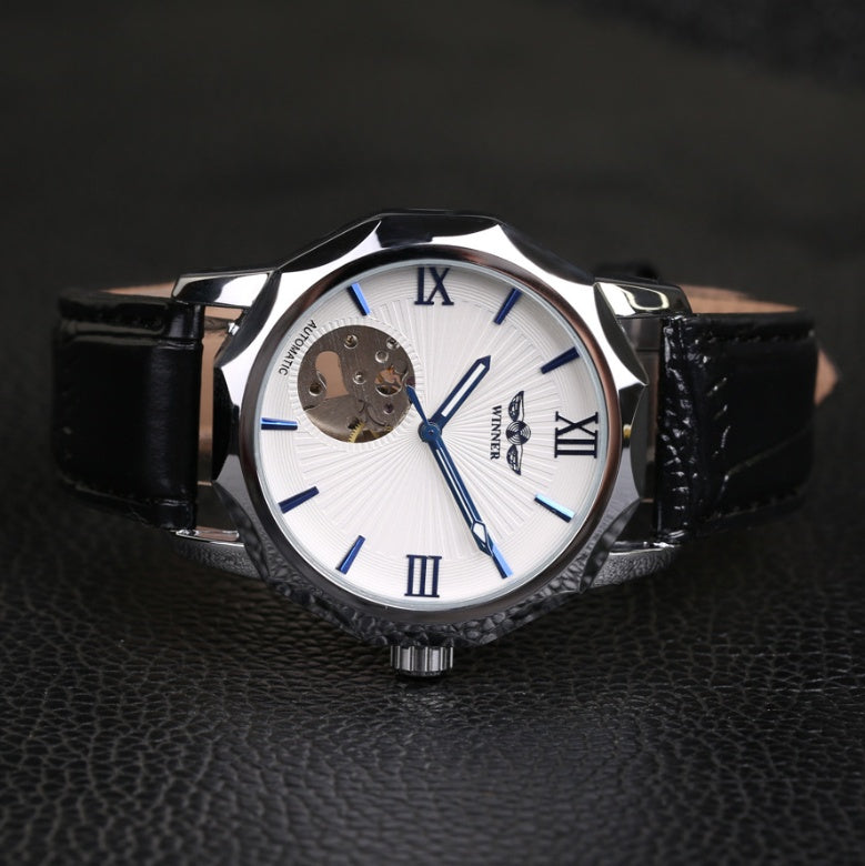 Aqua Dodecagon Skeleton Dial Automatic Men's Watch