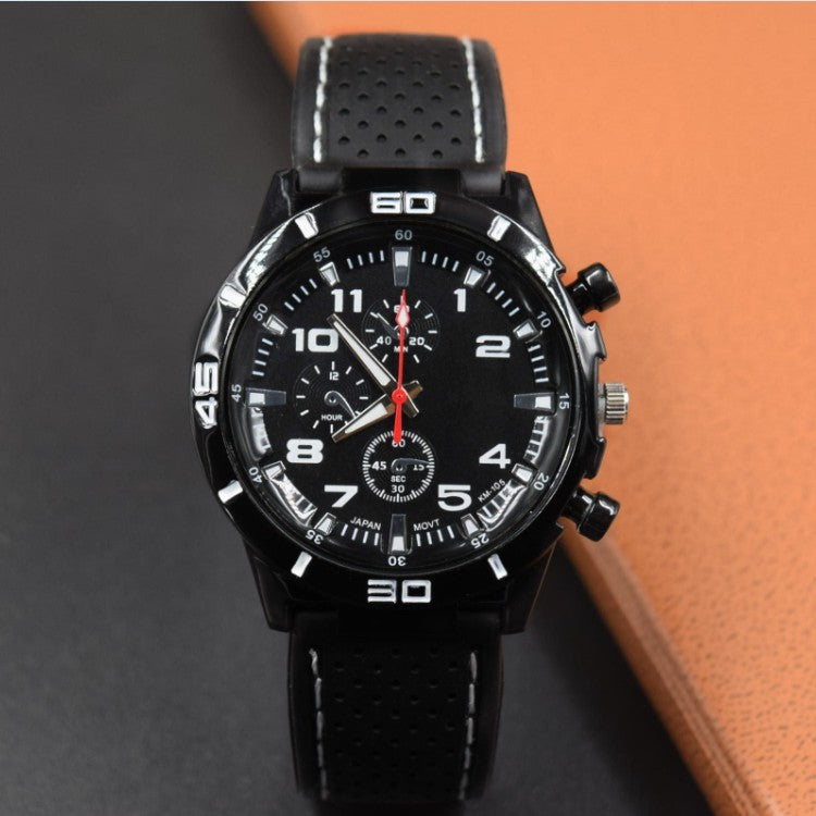 Factory direct sales, foreign trade explosion, men's sports cars, silicone watches wholesale, students sports quartz watches on behalf of a generation