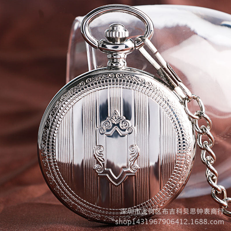 Shield Automatic Mechanical Pocket Watch Gifts For Men And Women