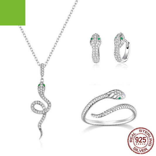 Spirit Snake Sterling Silver Jewelry Set