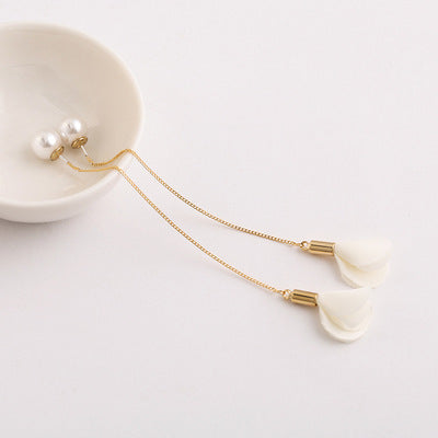 Female tassel earrings pearl earrings