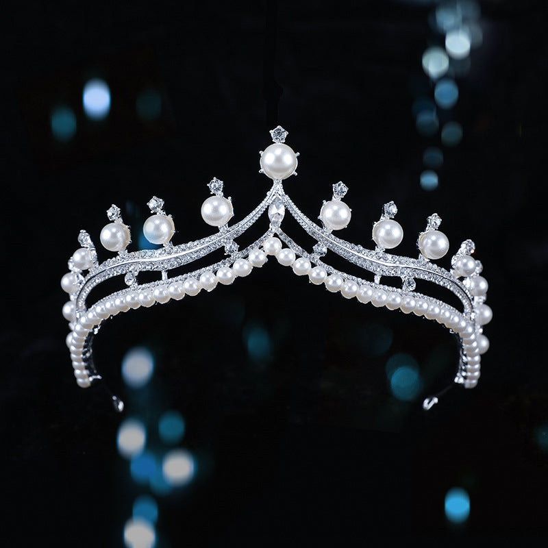 Bridal Crown Baroque Pearl High-end Luxury Headband